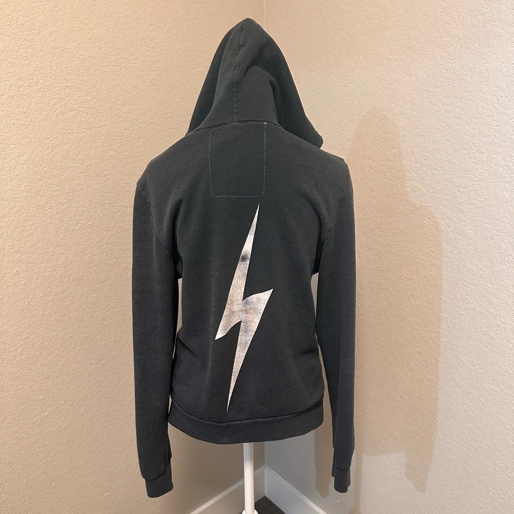 Aviator Nation Bolt Hoodie in Charcoal (Medium) - Picture 3 of 14